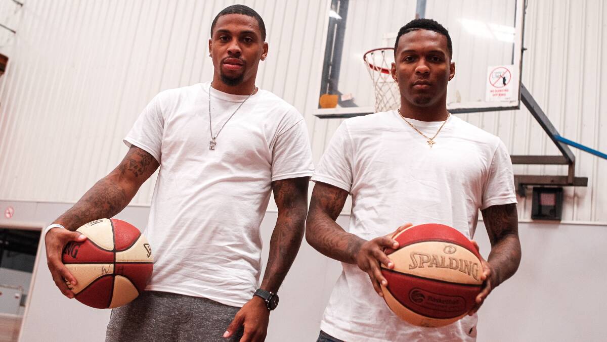 The Wollongong Hawks' American recruitsGary Ervin (left) and Jahii Carson. Picture: CHRISTOPHER CHAN