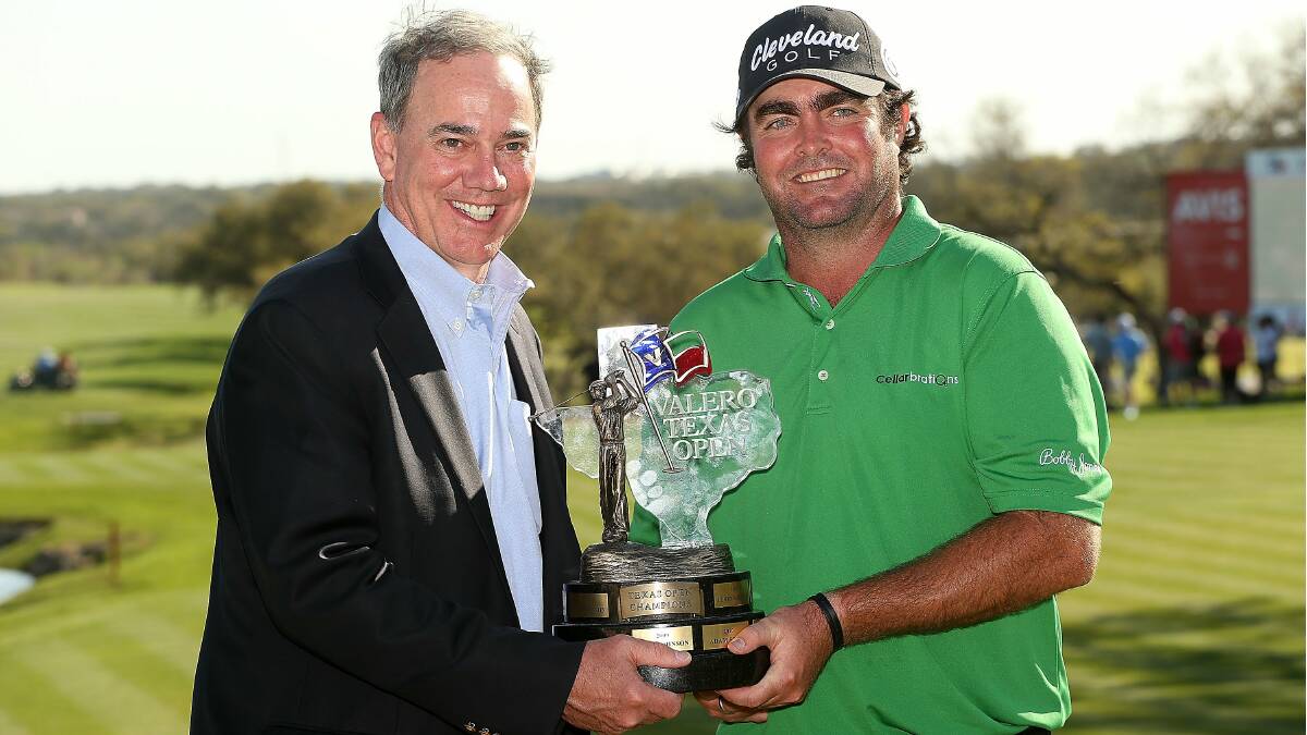 Steven Bowditch with his Texas Open trophy. Picture: GETTY IMAGES