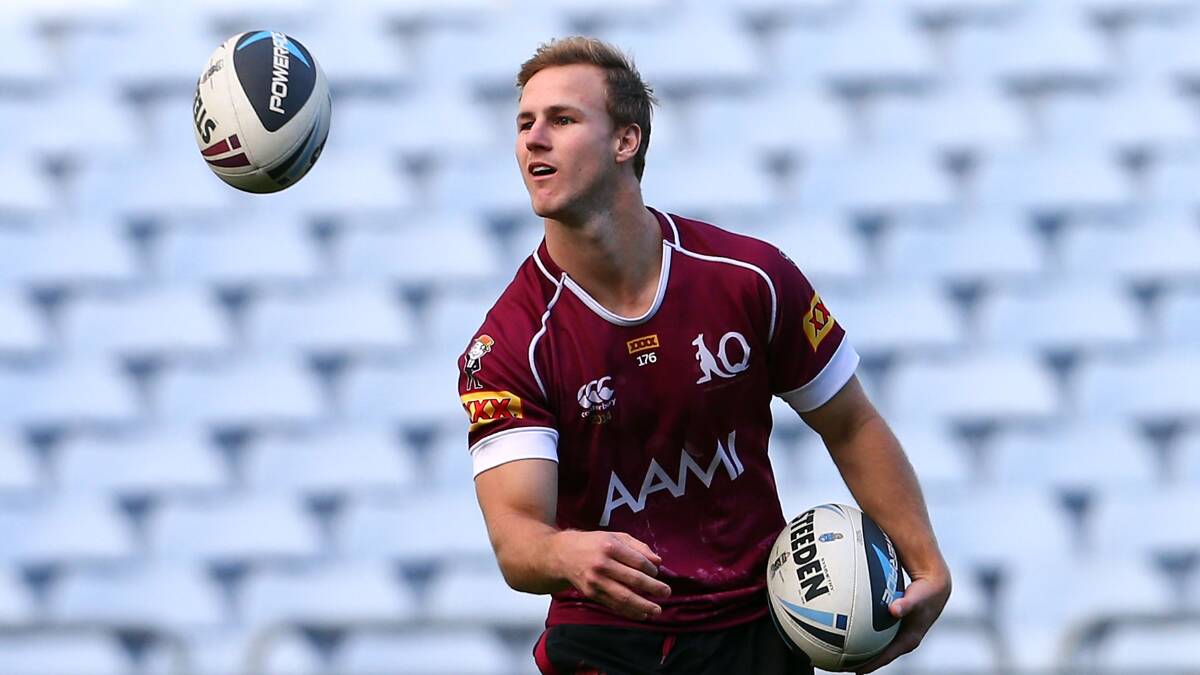 Halfback Daly Cherry-Evans at Queensland State of Origin training on Tuesday. Picture: GETTY IMAGES