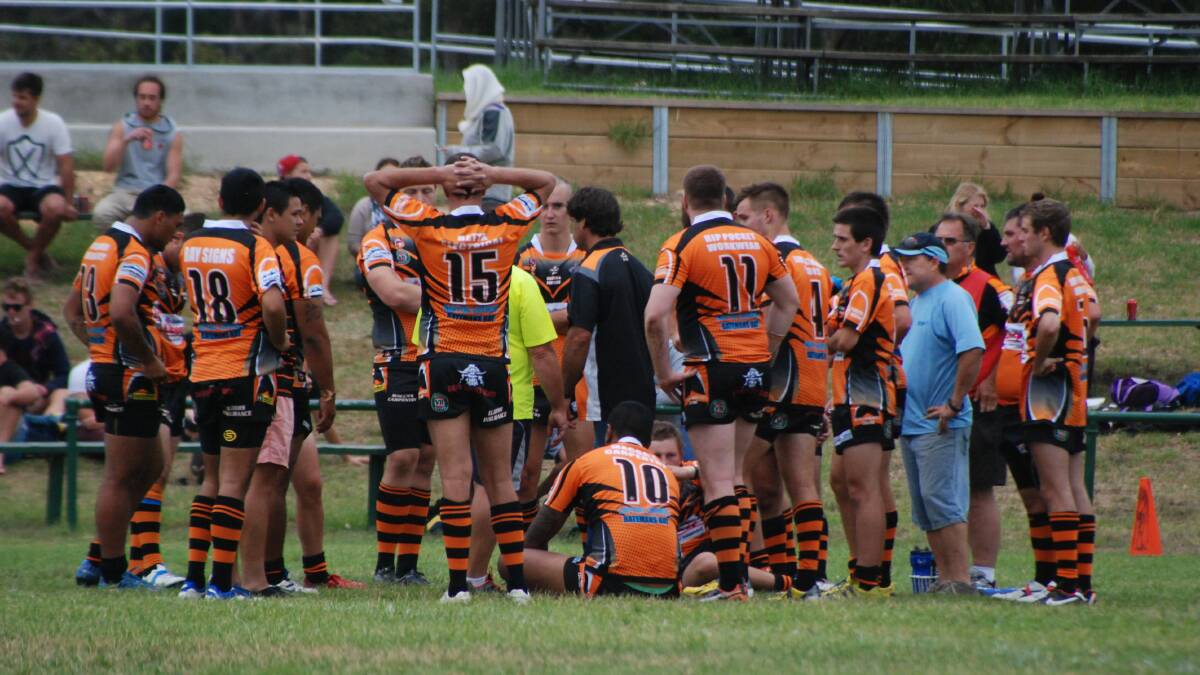 Bay Tigers first grade team pictured here after its trial game against the West Belconnen Warriors. 