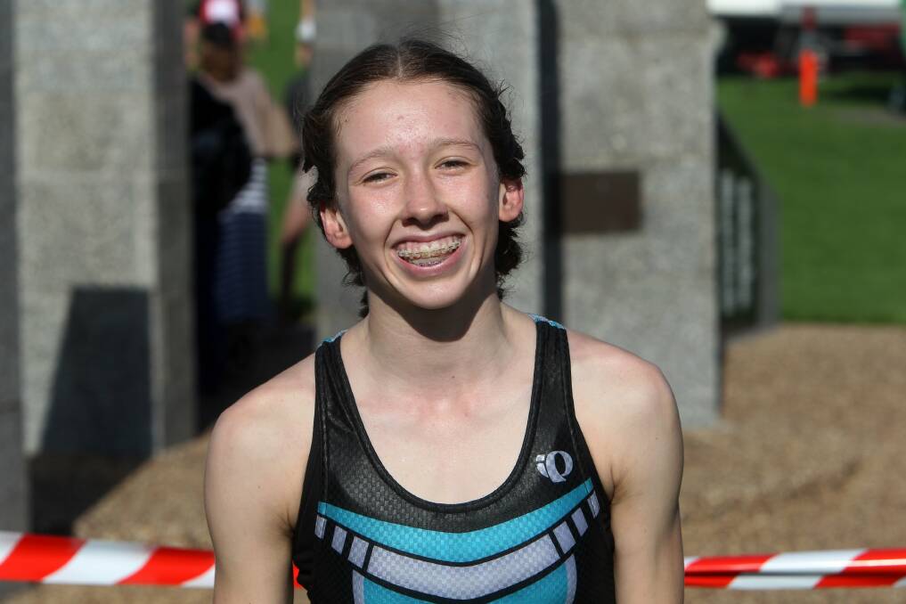 Run and swim winner Lucy Cliff. Picture: GREG TOTMAN