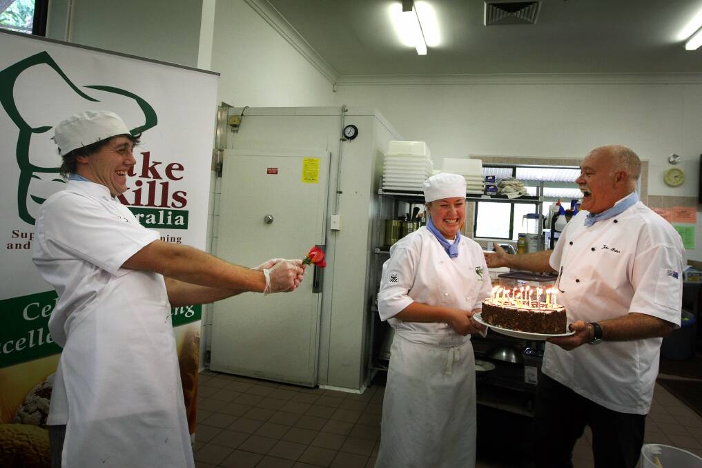 Wollongong TAFE students compete in the NSW Bake Skills competition. Picture: SYLVIA LIBER