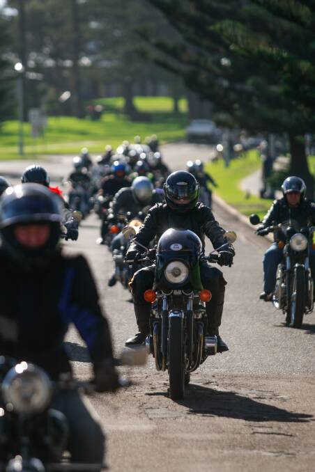 Illawarra Classic Motorcycle Club's annual Red Scarf Rally. Picture: CHRISTOPHER CHAN