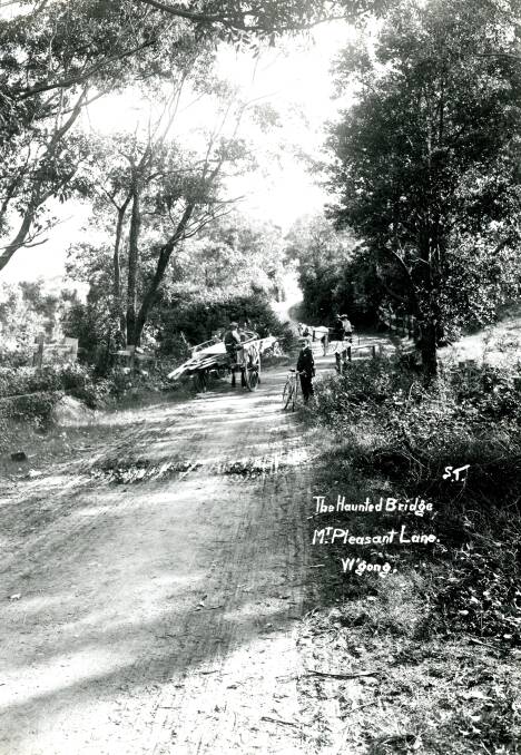 Mount Pleasant Lane circa 1900, now part of Cabbage Tree Lane. Picture: From the collections of WOLLONGONG CITY LIBRARY and ILLAWARRA HISTORICAL SOCIETY