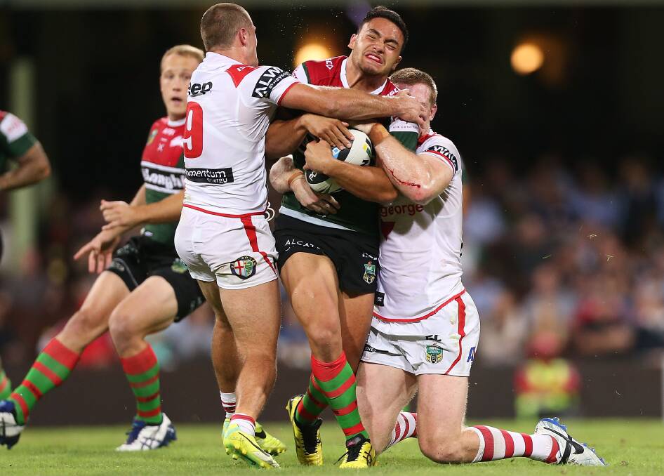 Dragons v Rabbitohs at the SCG on Saturday night. Picture: GETTY IMAGES 