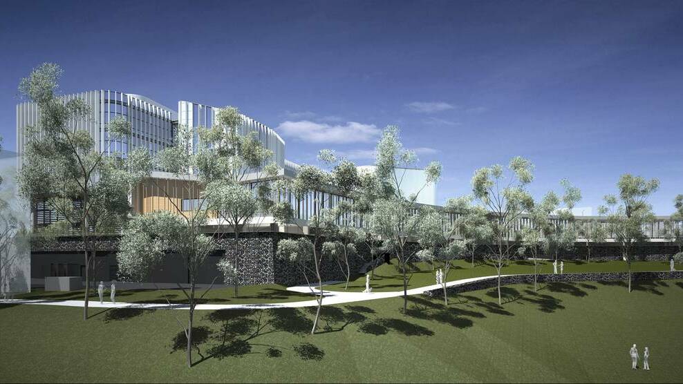 Artist's impression of the proposed Shellharbour City Hub.