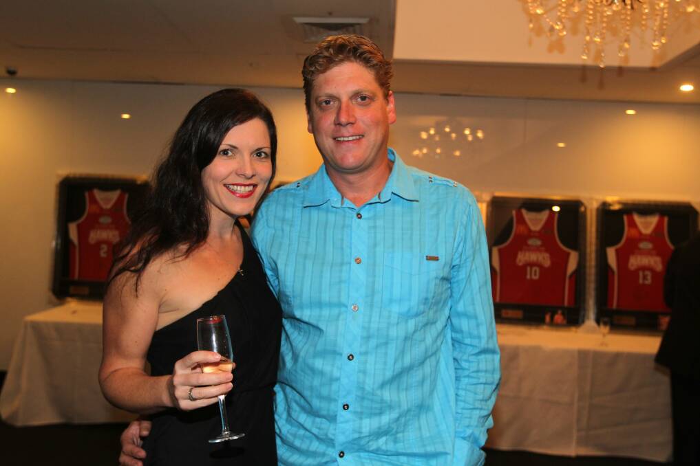 Shaa and Dee Kramer at the Wollongong Hawks gala dinner.