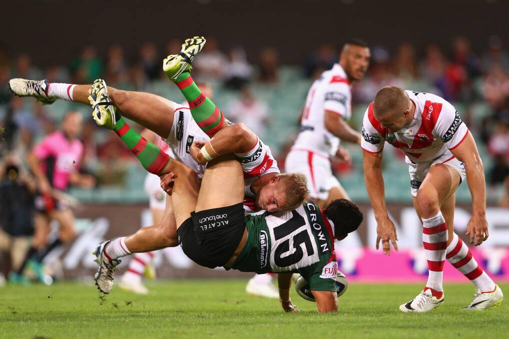 Dragons v Rabbitohs at the SCG on Saturday night. Picture: GETTY IMAGES 