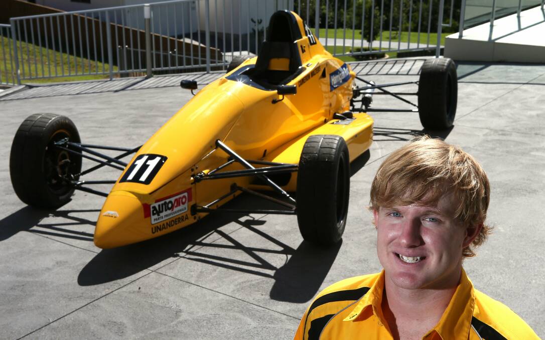 'Very confident': State champion racing car driver Cameron Walters.