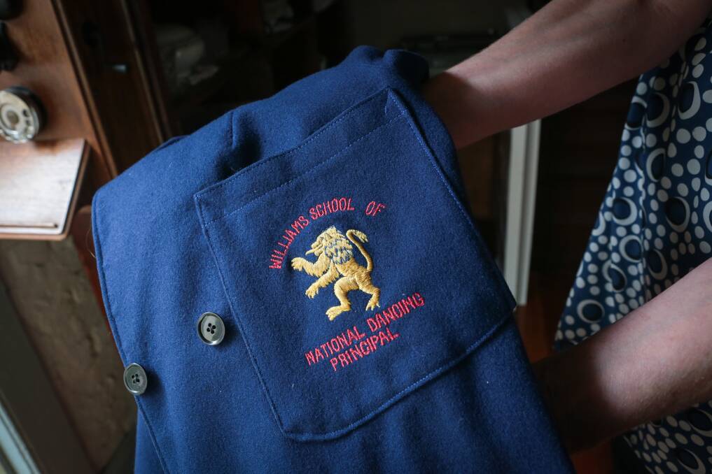 A jacket embroidered with the dance school's emblem. Picture: ADAM McLEAN