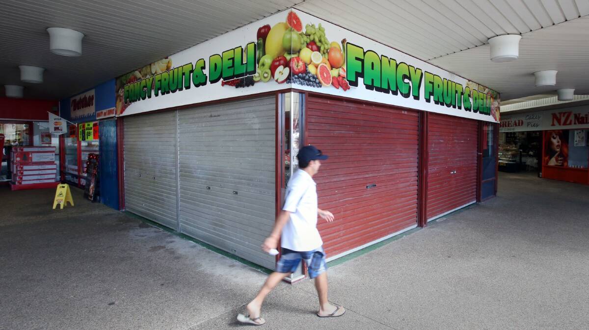 Fancy Fruits in Thirroul Plaza has closed its doors. Picture: KIRK GILMOUR