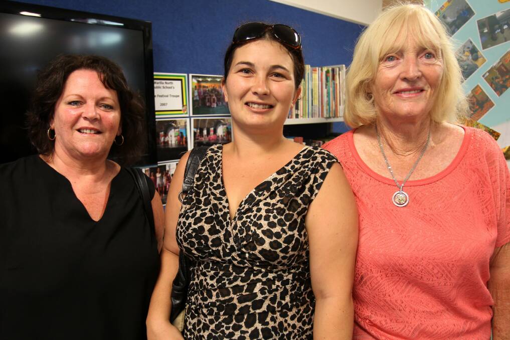 Kelly Lennard, Valery Riches and Jane Candy at Warilla North Public School’s 50th anniversary celebrations.