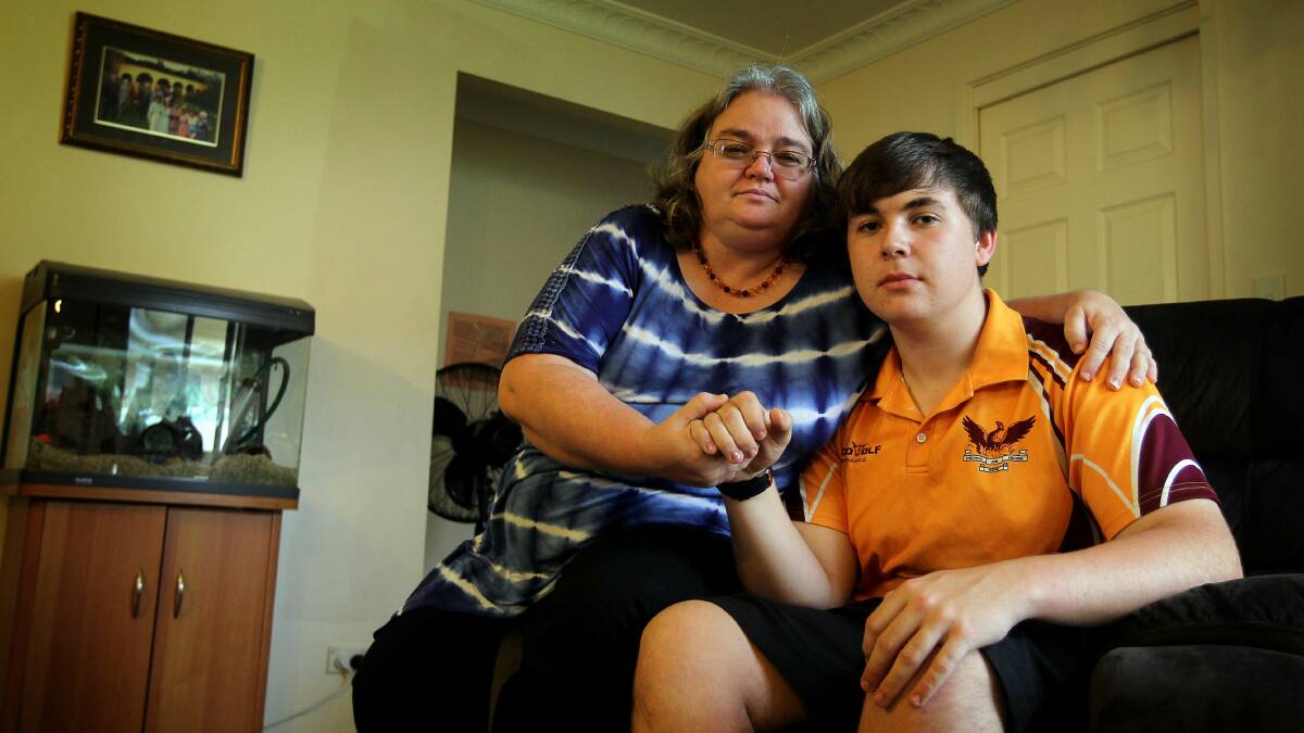 Albion Park resident Ann Schelle with her son, Zacharie Dent. Picture: SYLVIA LIBER