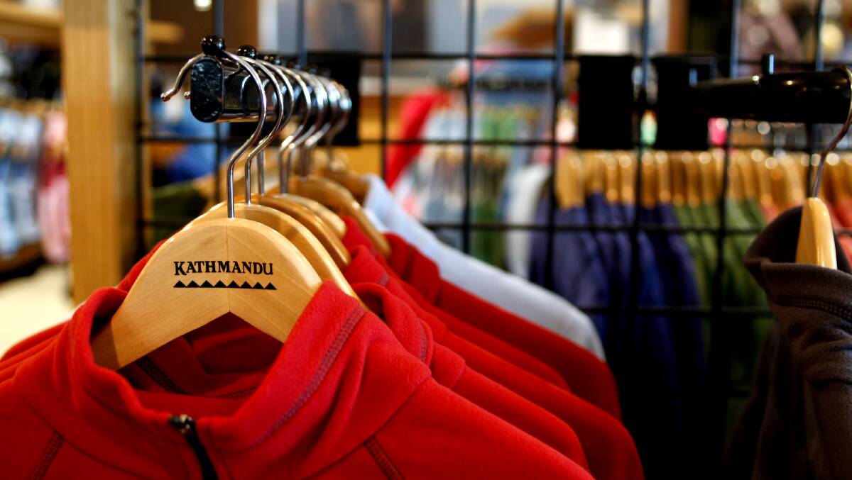 Australian dollar woes: Clothing retailer Kathmandu is second on the list. Picture: MICHEL O'SULLIVAN