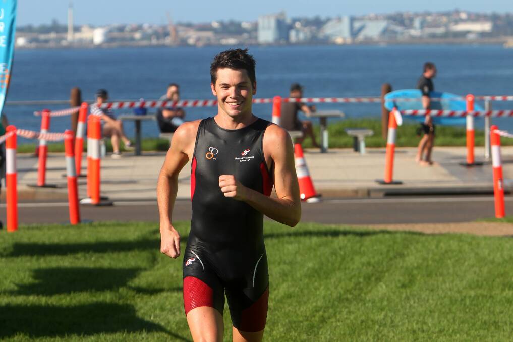 Run and swim winner James Davy. Picture: GREG TOTMAN