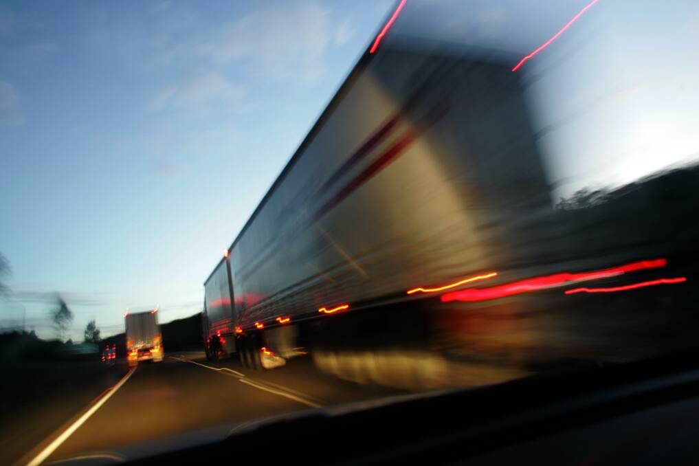 About 350 truck drivers in NSW and WA were surveyed over two years. Picture: JUSTIN McMANUS
