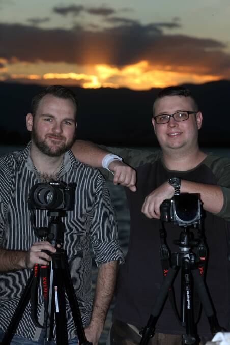 Illawarra Storm Chasers founders Simon Angell and Stephen Jarrett. Picture: ROBERT PEET