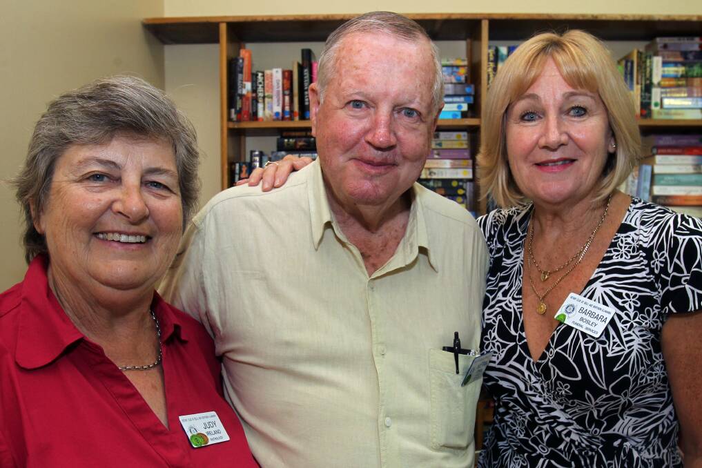 Judy Ireland, Kieran Tonge and Barbara Bosley at the Rotary Club anniversary.