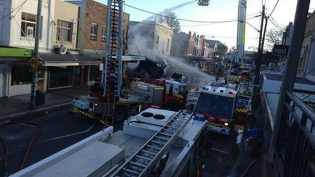 Emergency workers at the scene. Picture: Steven Davidson, smh.com.au reader