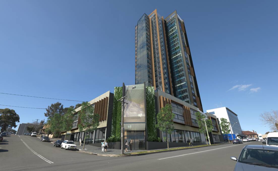 An artist’s impression of the new Skytower development proposed for the Sam’s Warehouse site