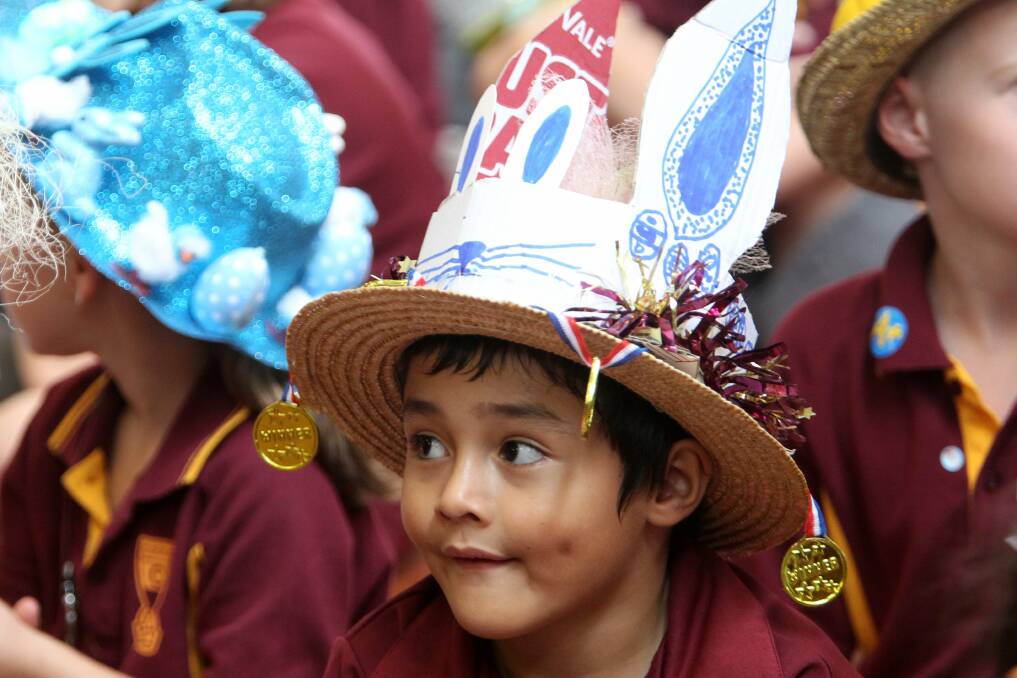 Ishan celebrates the coming Easter break. Picture: GREG TOTMAN