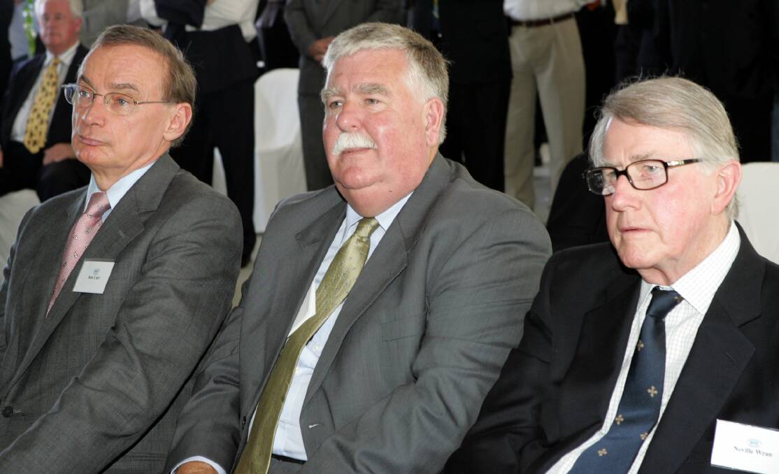 With Bob Carr and David Campbell at the opening of the Gujarat NRE coalmine in Russell Vale on September 23, 2005.