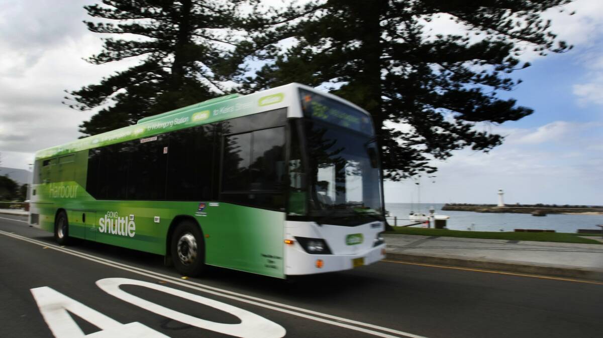 Wollongong's popular free bus shuttle, introduced in 2009.