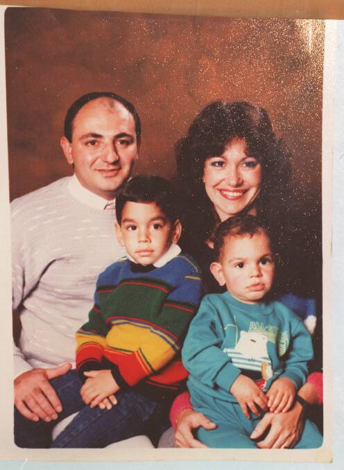 Angelo (Snr) Cusumano, wife Mary, and two of their four sons Angelo (Jnr) (left) and Daniel.