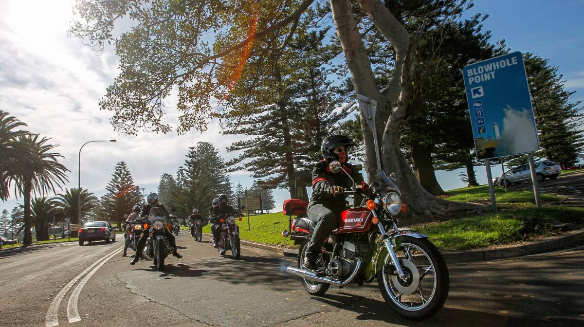 The Illawarra Classic Motorcycle Club's annual Red Scarf Rally. Picture: CHRISTOPHER CHAN