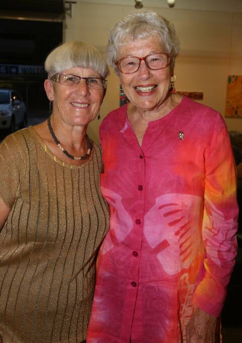 Judy Bourke and Cathy Bloch at Project Contemporary Artspace.