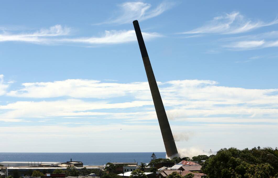 The view from a garage roof in Keira Street in Port Kembla. Picture: KIRK GILMOUR