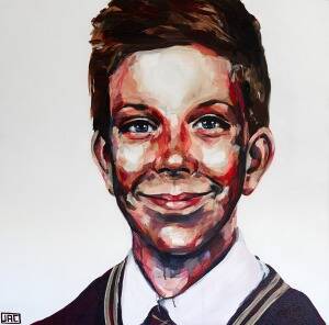 Artist Jacqui Clark sent this portrait of Luke to Rosie after seeing her story on television. Picture: courtesy of Rosie Batty