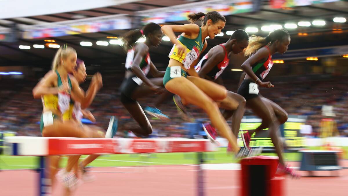 Thirroul's Madeline Heiner competes in the Women's 3000m Steeplechase at the Commonwealth Games in Glasgow. Picture: GETTY IMAGES