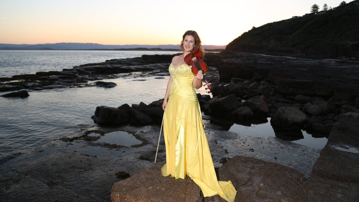 Violinist Sarah Moir, a member of the Sting Angels, is to have her own show on cruise ships. Picture: GREG ELLIS