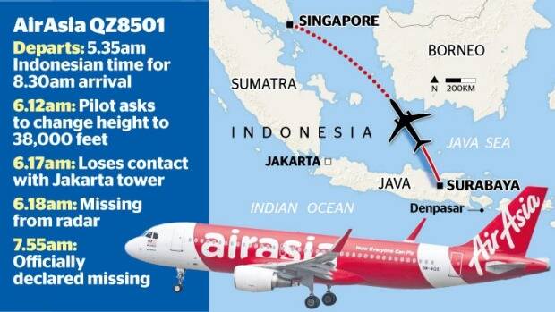 Search underway for missing AirAsia flight