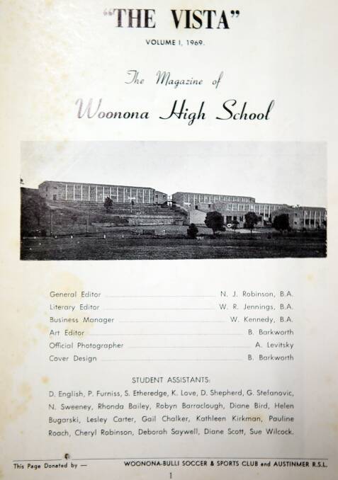 Vista, the first school magazine.