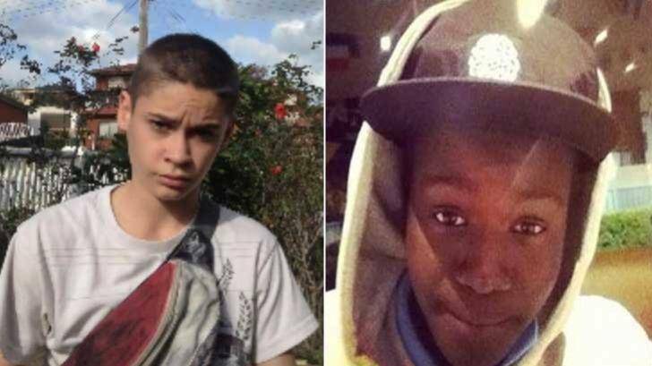 Robert Whitfield and Deng Lual, both 14, have been missing since Monday morning.