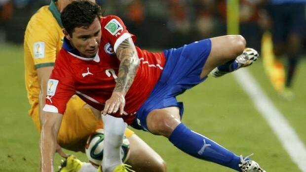 Chile's Eugenio Mena admitted being a cheat. Picture: REUTERS