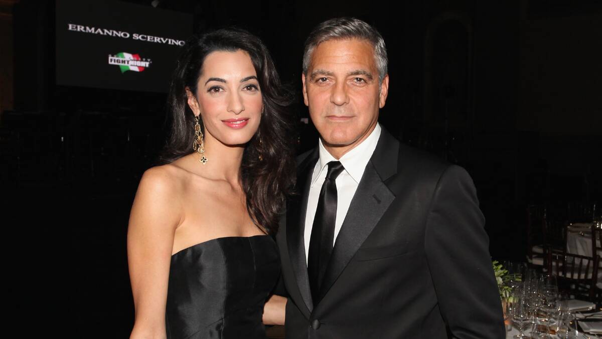 Amal Alamuddin and George Clooney earlier this month.