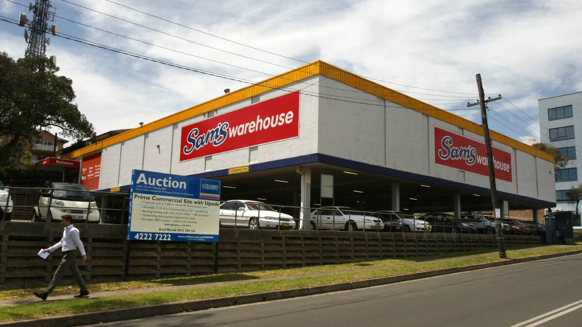 File picture of Sam's Warehouse on Railway Parade, Wollongong.