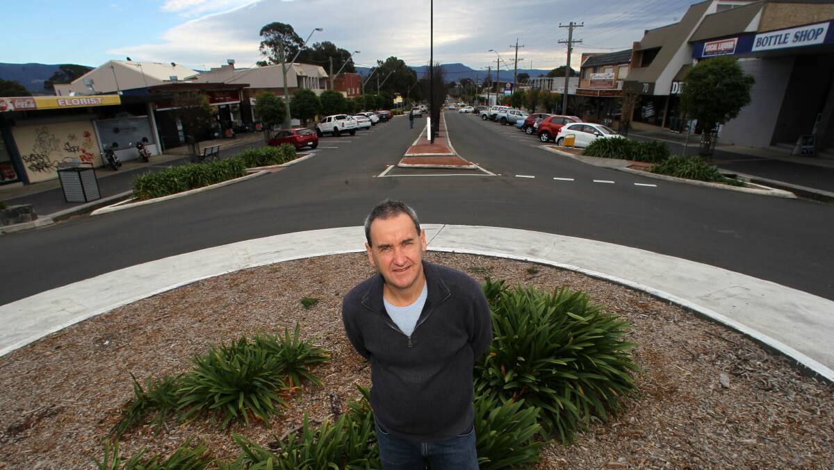 Shellharbour councillor Peter Moran wants to enhance the existing shopping area of Oak Flats. Picture: GREG TOTMAN