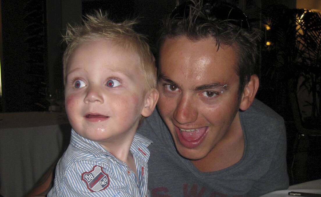 Rhys Connor, with his son Blaize, was one of nine FIFO workers who took their own lives in the past 12 months.
