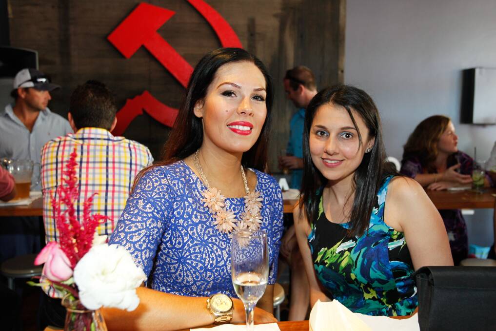 Dominique Barby and Jacqueline Azad at Red Square.