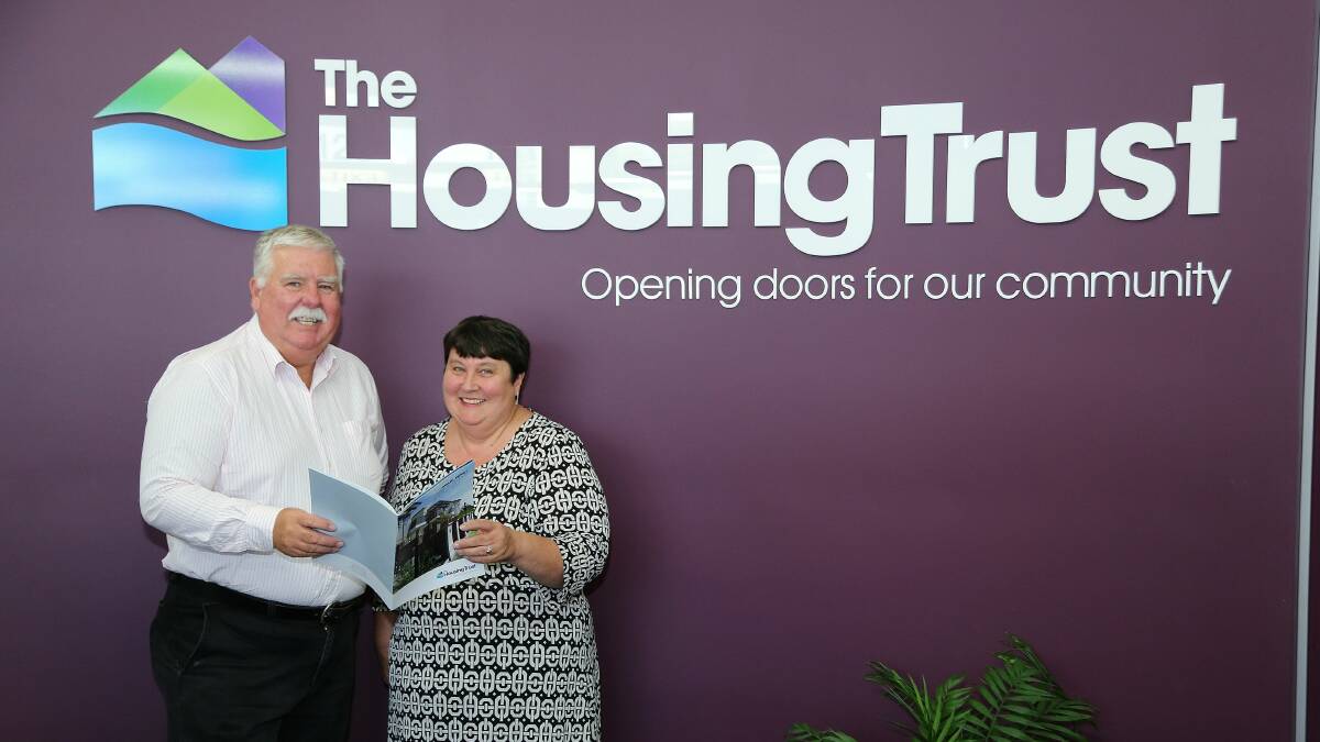 The Housing Trust's new chair David Campbell and new chief executive officer Joan Ferguson. Picture: GREG ELLIS