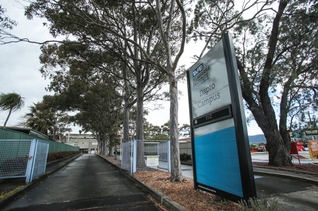 The government expects to recoup more than $2 million from the sale of Dapto TAFE this financial year. Picture: ADAM McLEAN