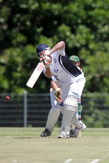 Outright win: Port allrounder Matt Skora batting earlier this season against Corrimal. Skora took two second innings wickets in the outright win over Keira. 