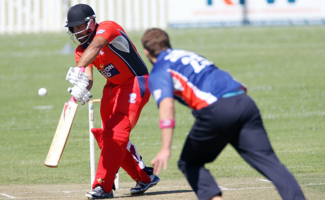 Master blaster: Corbin Brown batting for Illawarra this season. The Balgownie skipper smashed 111 in the Illawarra T20 win over Port Kembla at Judy Masters Oval.