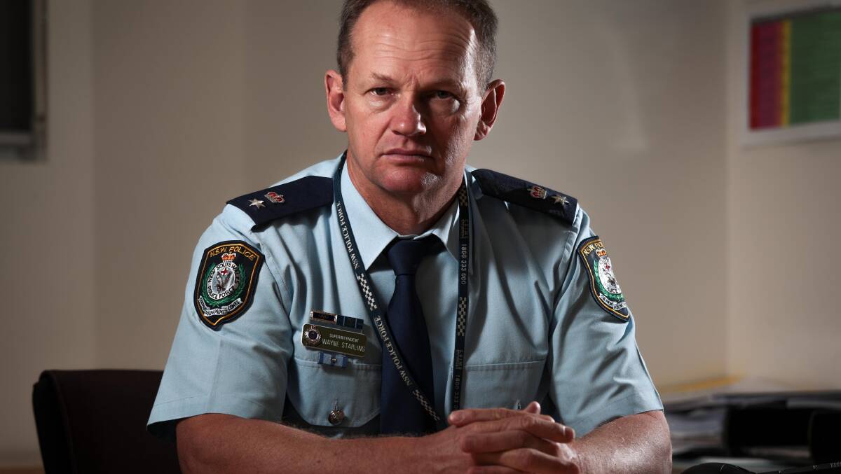 NSW Police Superintendent Wayne Starling from Lake Illawarra command believes it's only a matter of time before officer is seriously injured or killed by someone under the influence of the drug ice. Picture: ADAM McLEAN.
 