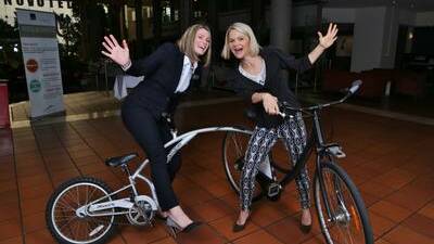 Wollongong Amazing Race founders Chantelle Drolc and Emily Squires. Picture by Greg Ellis.
