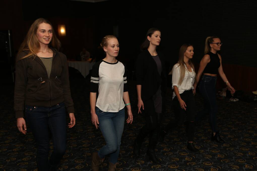 Model rehearsal at the Novotel Wollongong Northbeach. Picture by Greg Ellis.
